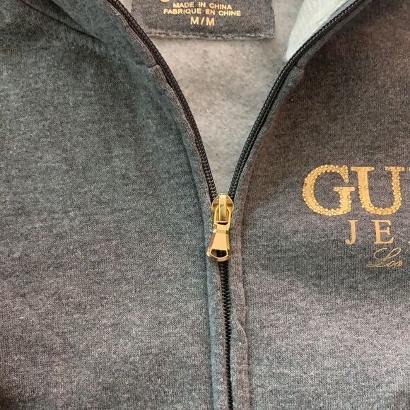 GUESS FULL ZIP HOOD SWEATER - Picture 7 of 8